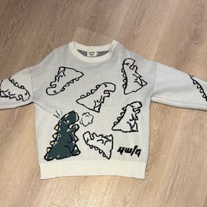 Aelfric Eden Cream and Black Knit Sweater